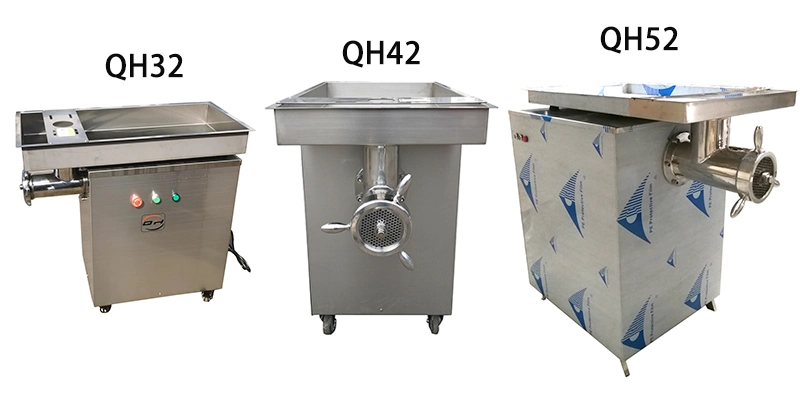 Qh#32 Stainless Steel Electric Meat Processing Cutting Sausage Grinding Machine Slicer Sausage Stuffer Beef/Chicken/Vegetable Mincer Mixer Grinder Manufacturer