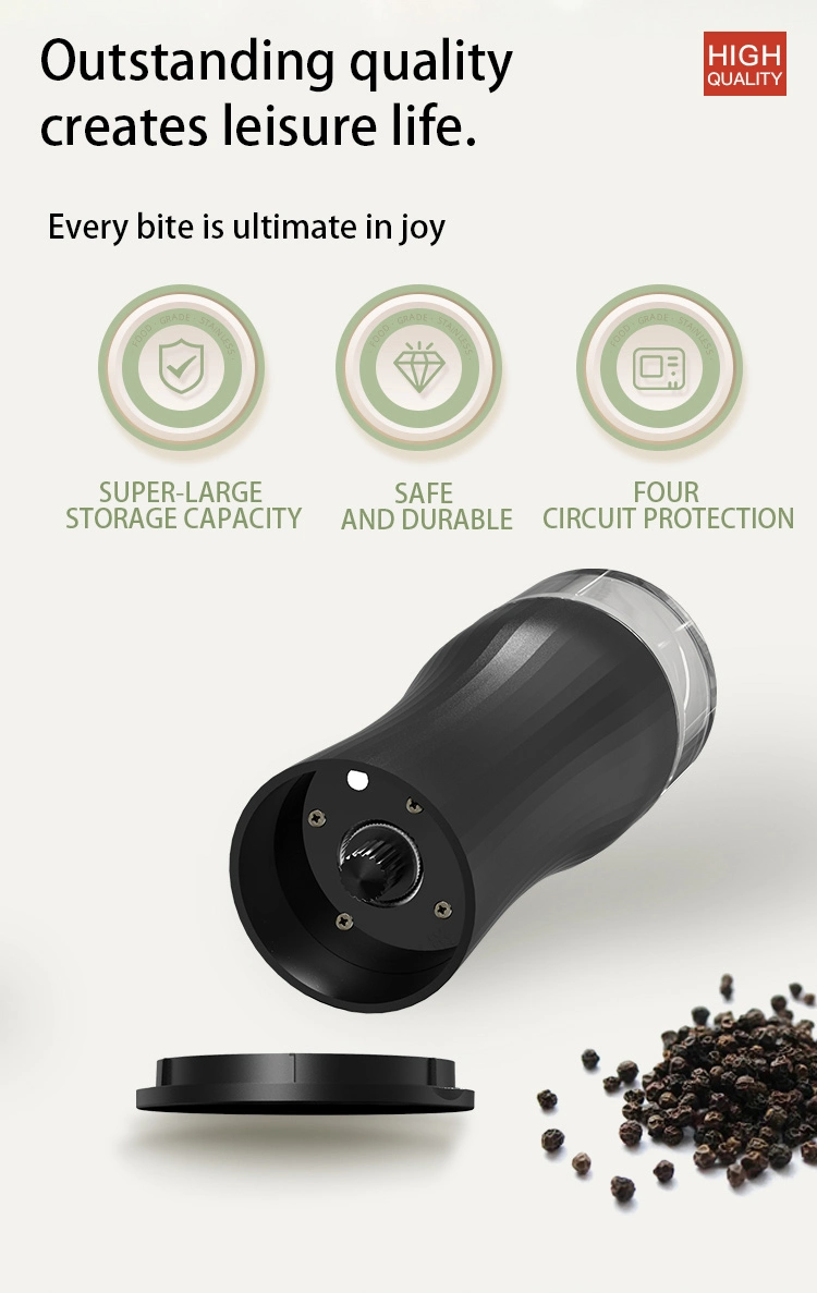 Hot Selling Portable Electric Coffee Grinder Machine Nuts Beans Spices Grains Pepper Grinding Automatic Kitchen Grinder