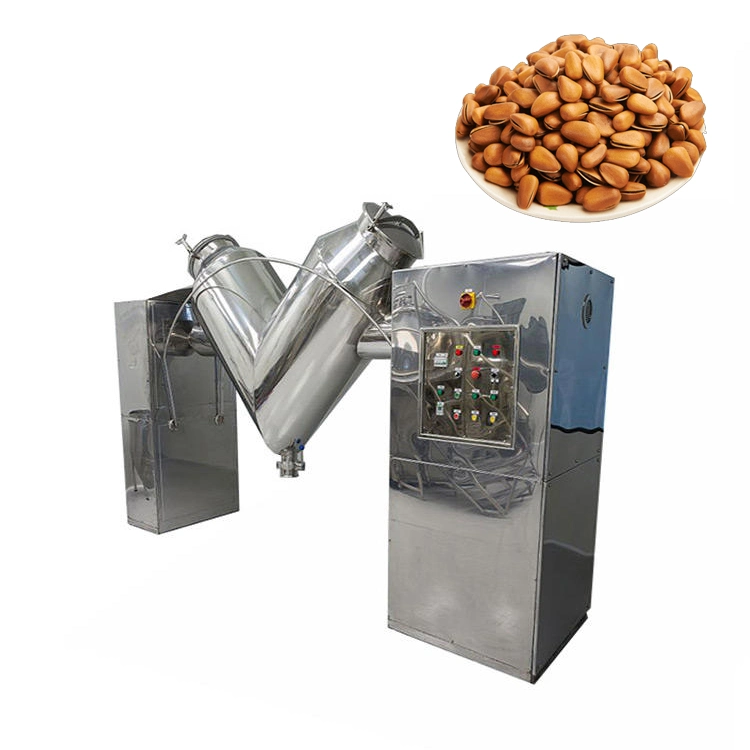 Commercial Automatic V-Type Food Grade Cone Dry Powder Mixer